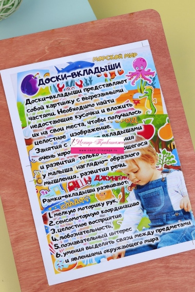 Доска-вкладыш "Огород" №ФС-ДВ-03