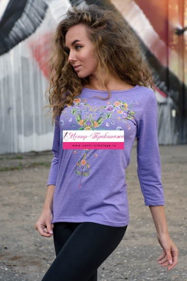 Кофта Латте - сиреневый