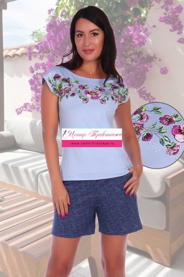 Костюм Ломбардия - голубой