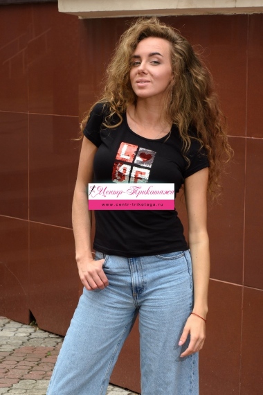 Футболка - черный №Н-7180