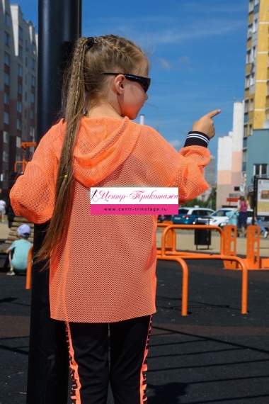 Толстовка детская - оранжевый №Н-8136