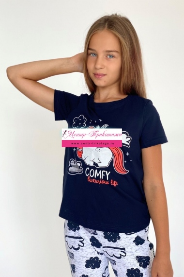 Футболка детская - синий №Н-5092