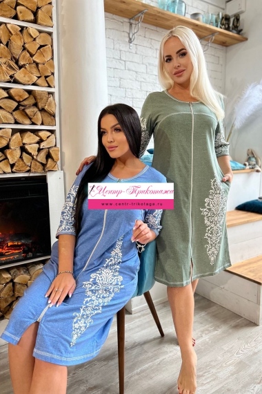 Халат - джинс №Н-8165