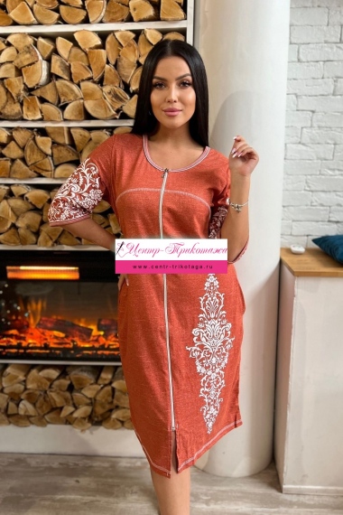 Халат - коричневый №Н-8165