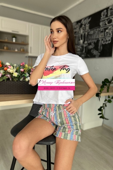 Костюм - полоса+коралл №Н-8131