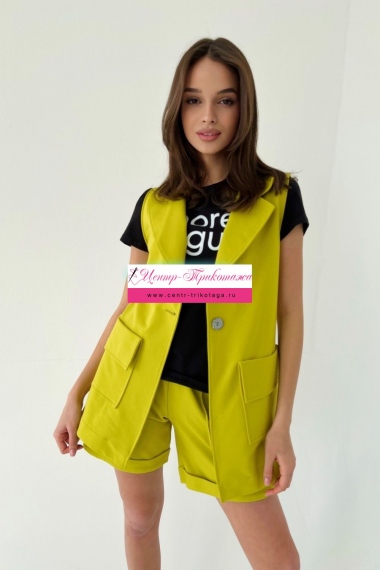 Жилет - желто-горчичный №Н-8191