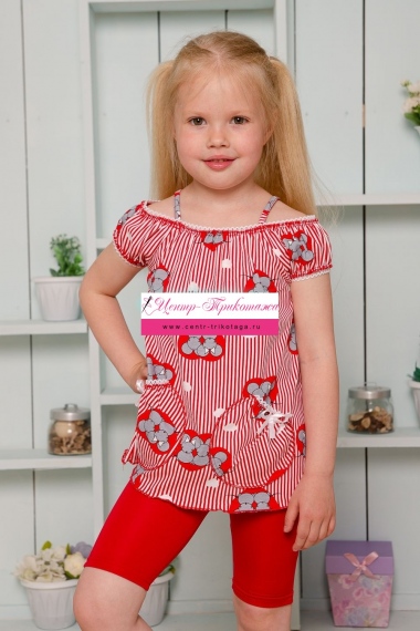 Майка детская - красный №Н-5120