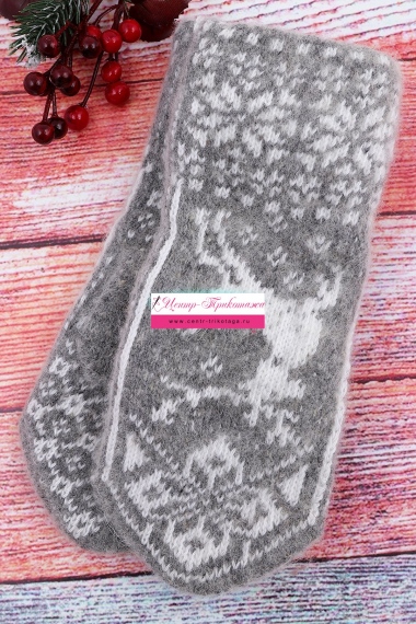 Варежки женские шерстяные №НШ101-4 (17/114)