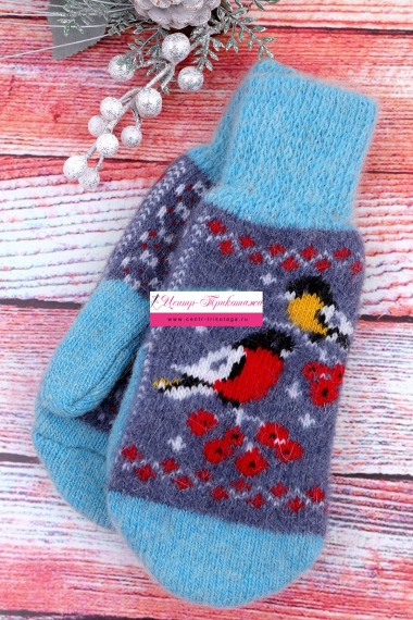 Варежки женские шерстяные №НШ108 (17/113)