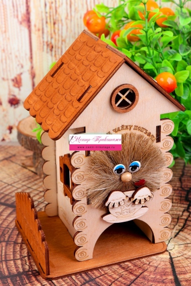 Чайный дом с салфетницей (со льном) №ФС-ЧДЖ-02 (24/108)