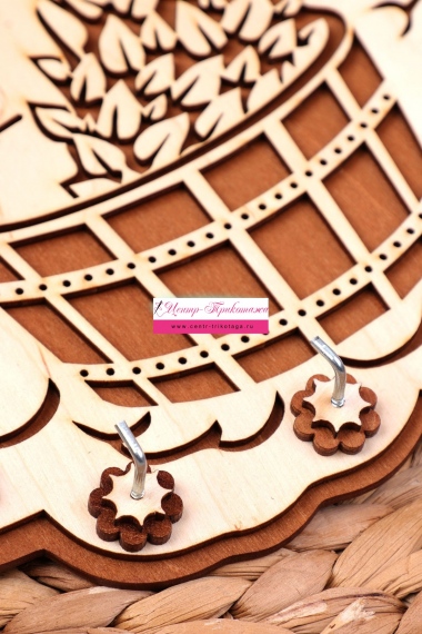 Ключница деревянная "Банька" №ФС-КБ-07