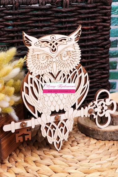 Ключница "Сова с ключом" №ФС-111