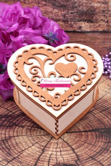Шкатулка "Сердце большое" №ФС-СШк01