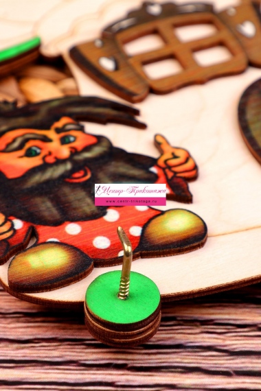 Ключница деревянная "Гриб с печатью" №ФС-80